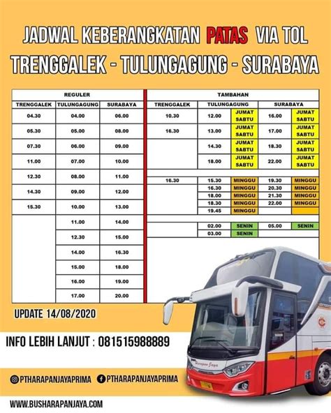 Jadwal keberangkatan bus terminal purwodadi  124 bus options First Bus : 06:30 Last Bus : 16:10 PESAN SEKARANG